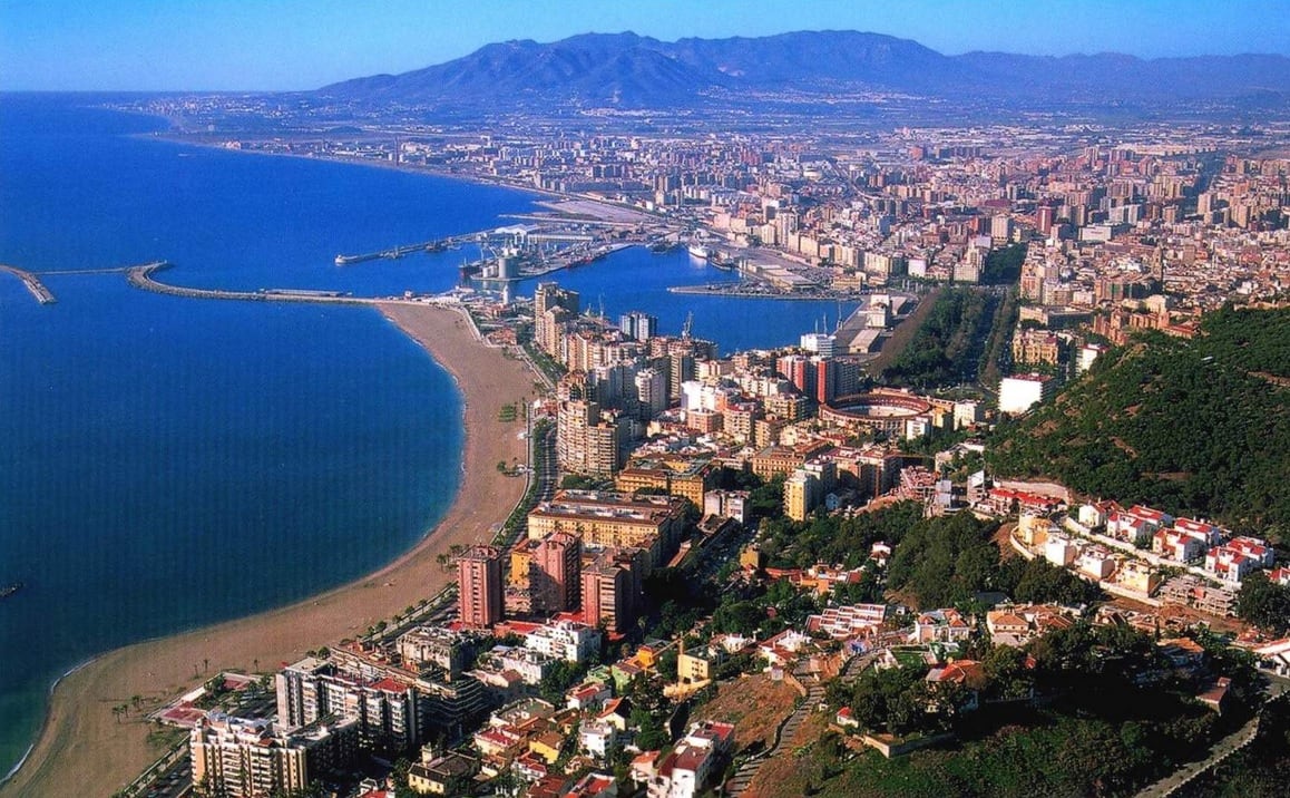 Imagen aérea de Málaga. Ayuntamiento de Málaga