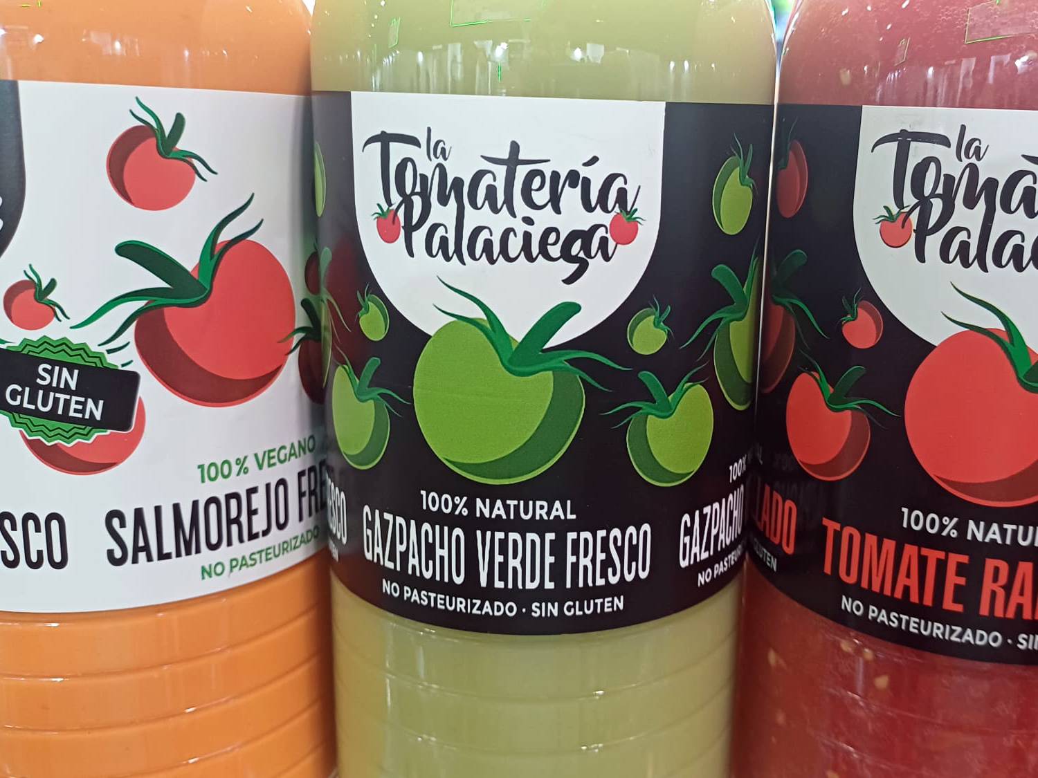 Gazpacho verde fresco (La Tomatería Palaciega).