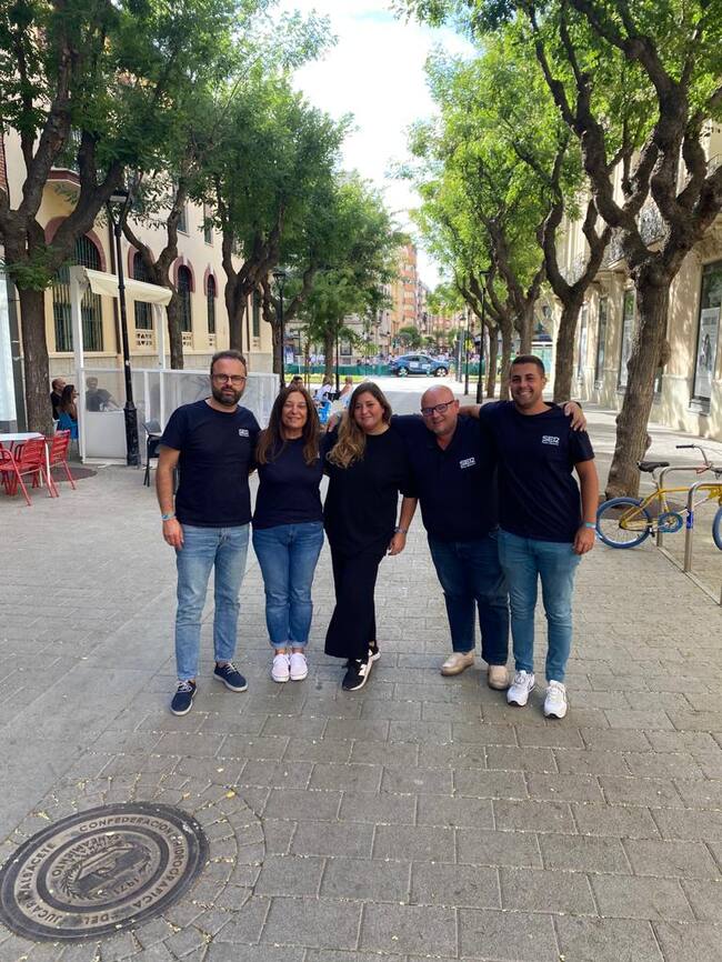 Equipo de Radio Albacete Cadena SER en la Cabalgata de Feria