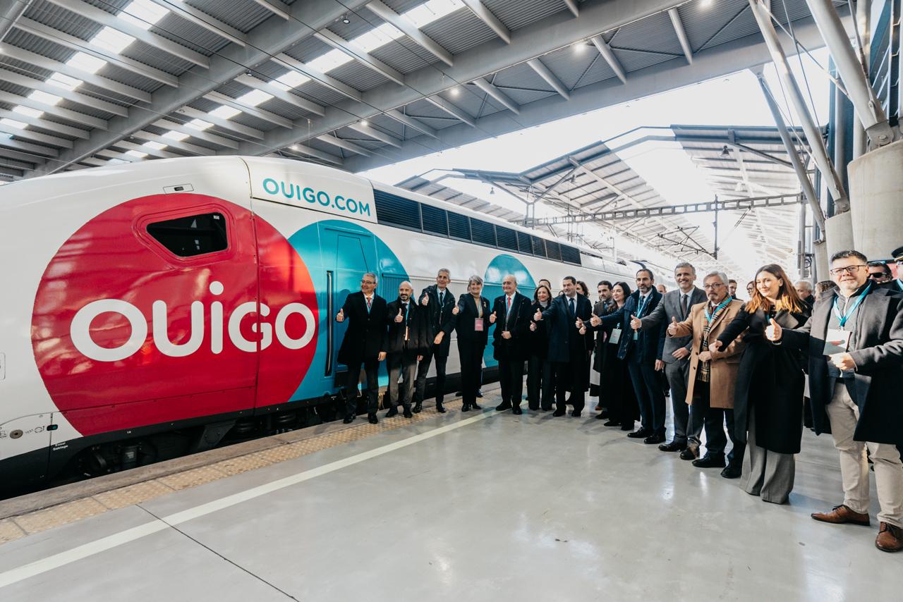 Un momento de la presentación del nuevo operador de Alta Velocidad en Málaga este miércoles