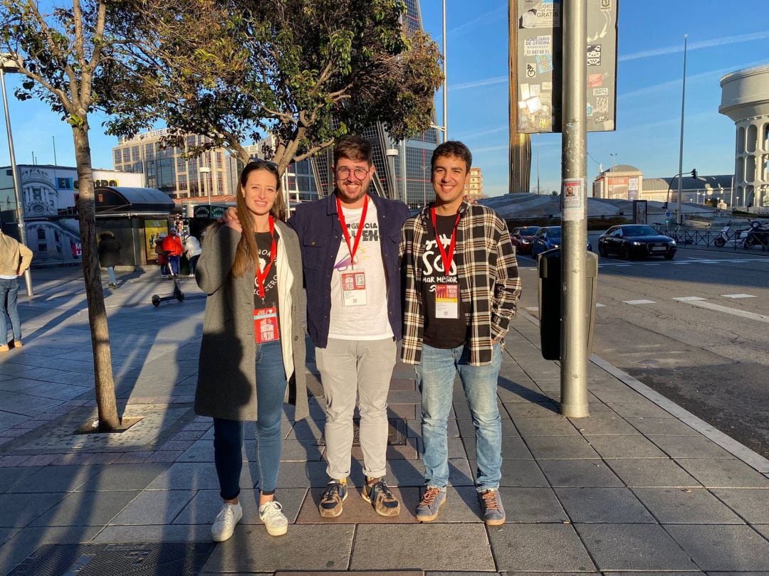 Ortega, Lucerga y Moreno en el Congreso Federal de Juventudes Socialistas de España 
 