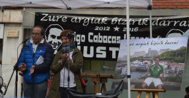 La familia de Cabacas en un homenaje