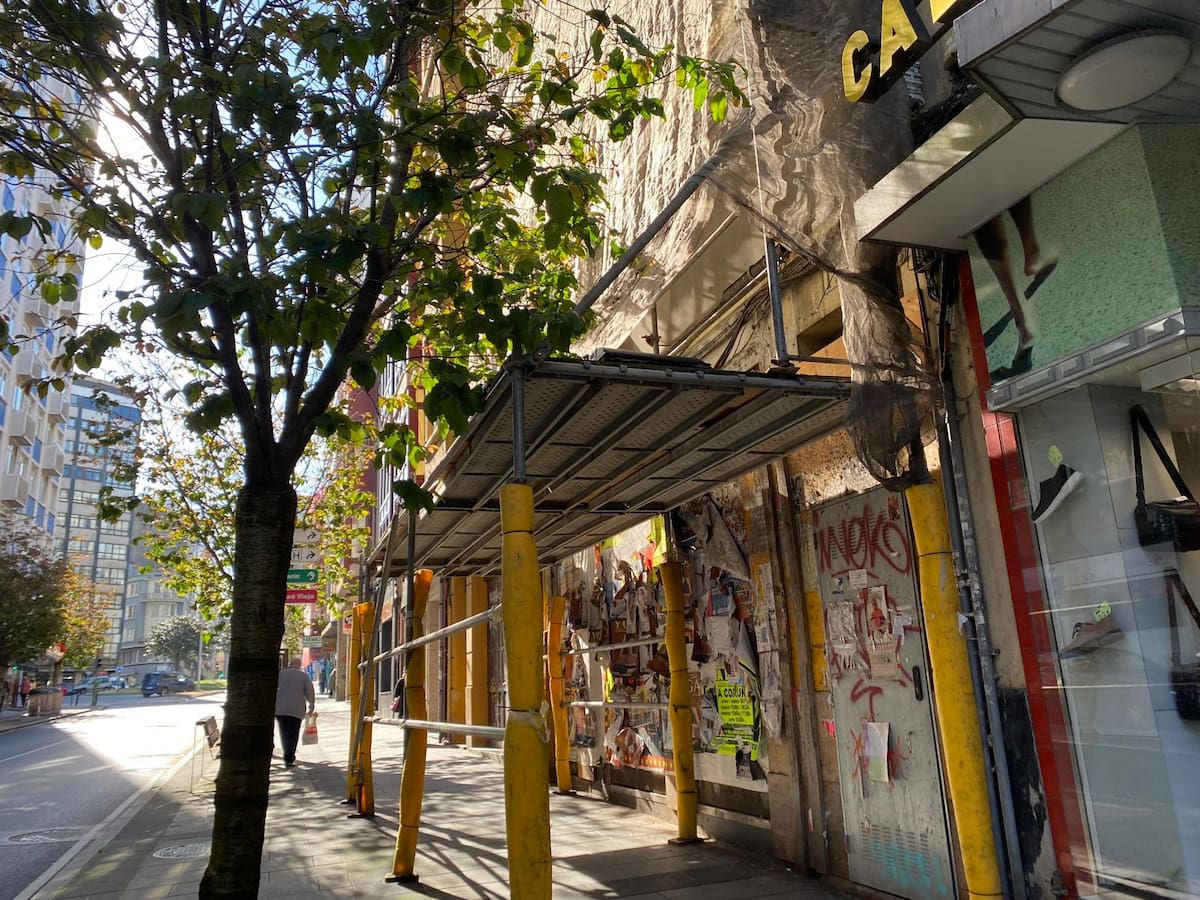 Un edificio de la Avenida de Oza se convierte en un "criadero de palomas" según los vecinos