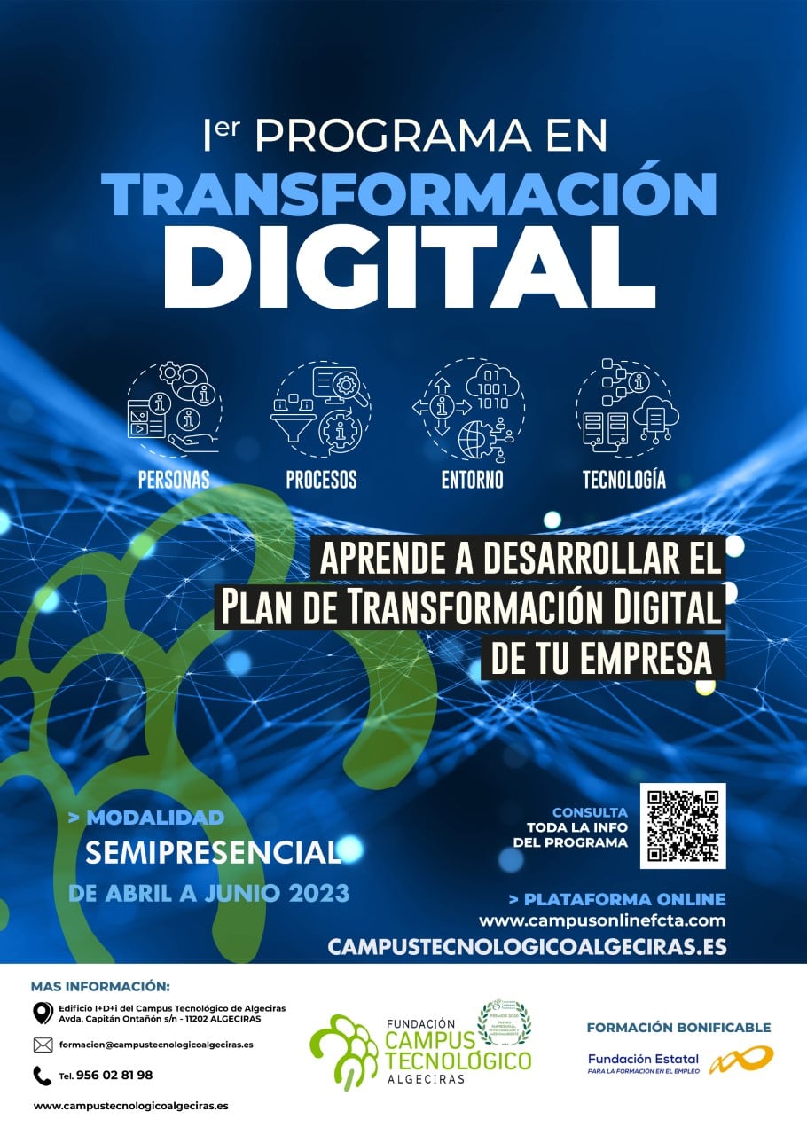 Cartel Programa de Transformación Digital.