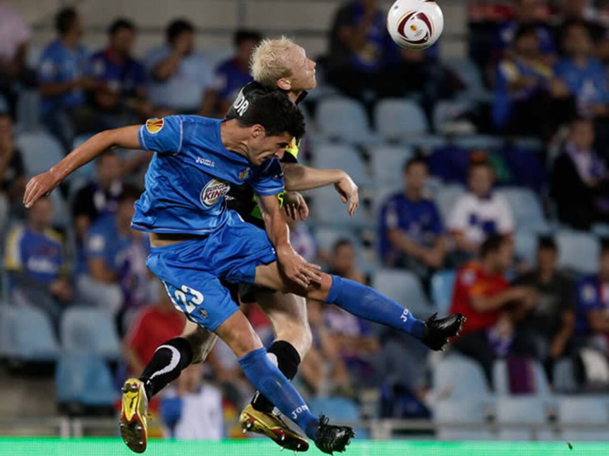 Andreasen y Marcano, en el Getafe-Odense