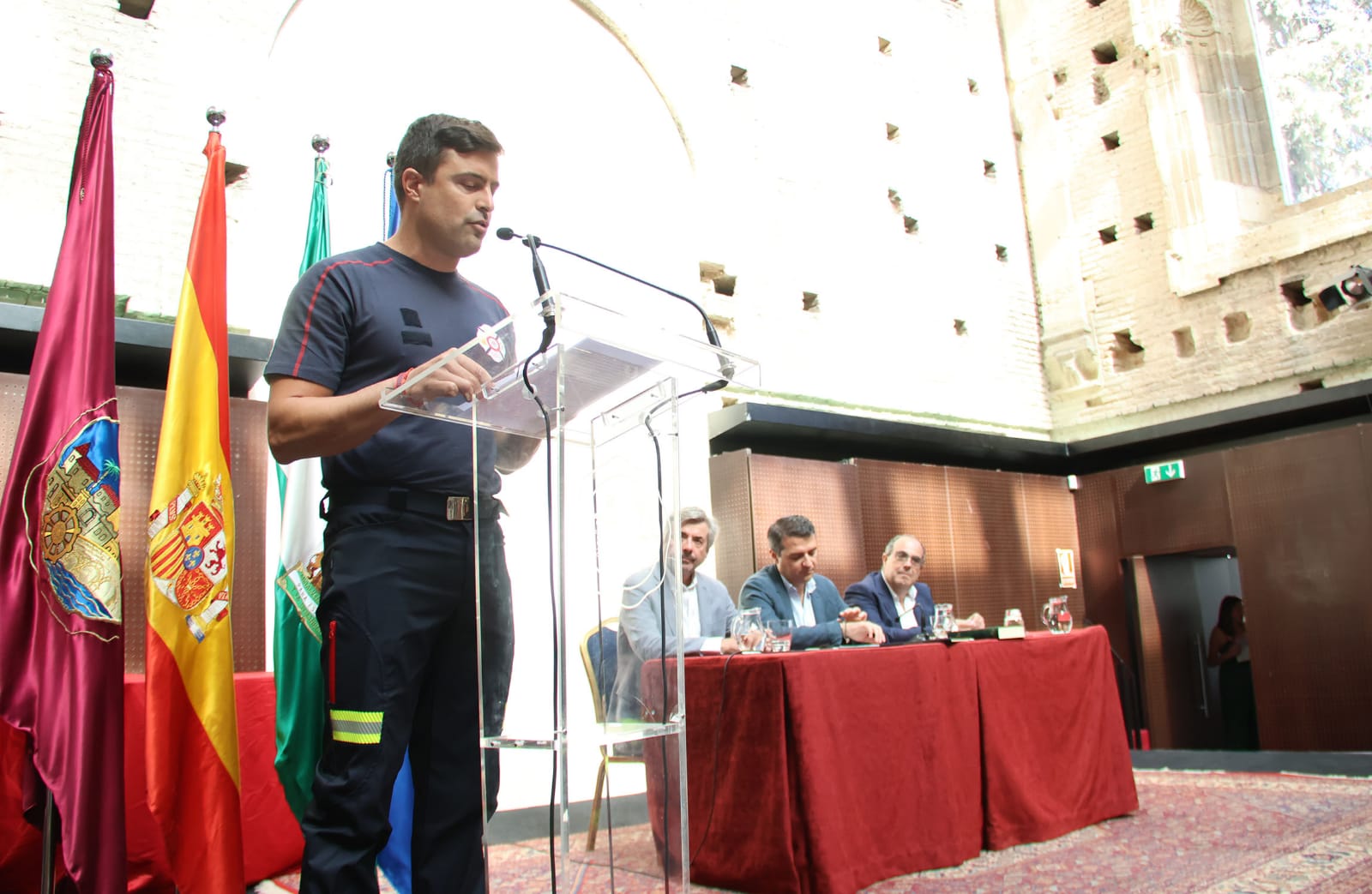 Gonzalo Moreno, portavoz de los nuevos bomberos de Córdoba