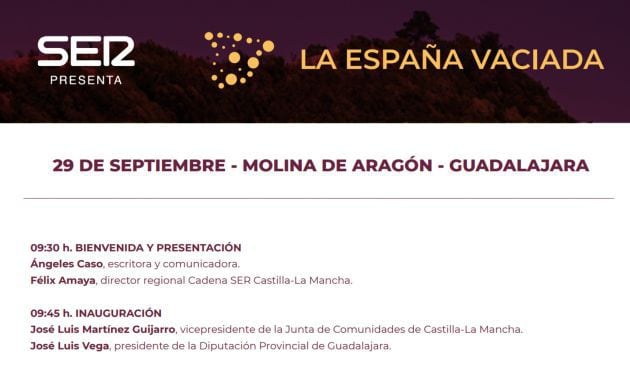 Programa de &#039;La España Vaciada&#039; en Molina de Aragón.