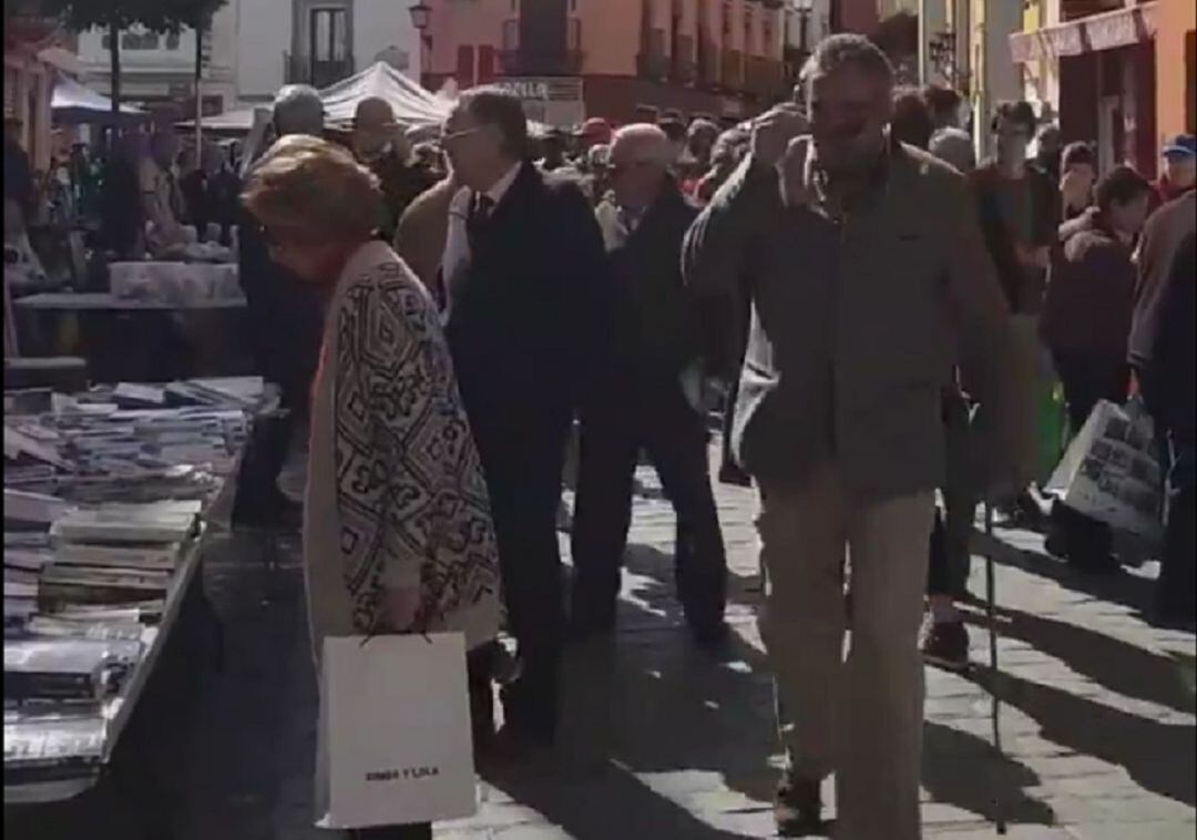 Aspecto de esta misma mañana del histórico Mercadillo del Jueves