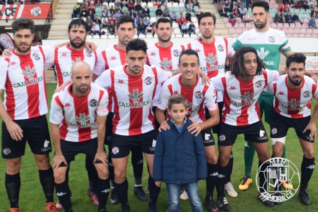 Once del Zamora CF ante la Arandina