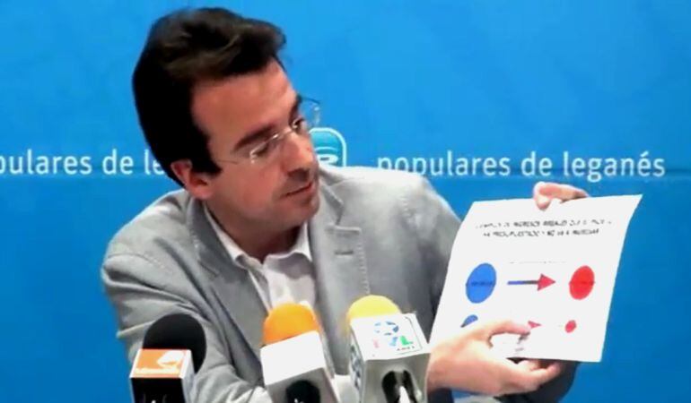 El portavoz del PP de Leganés, Miguel Ángel Recuenco, detalla su oposición a ciertos aspectos del presupuesto