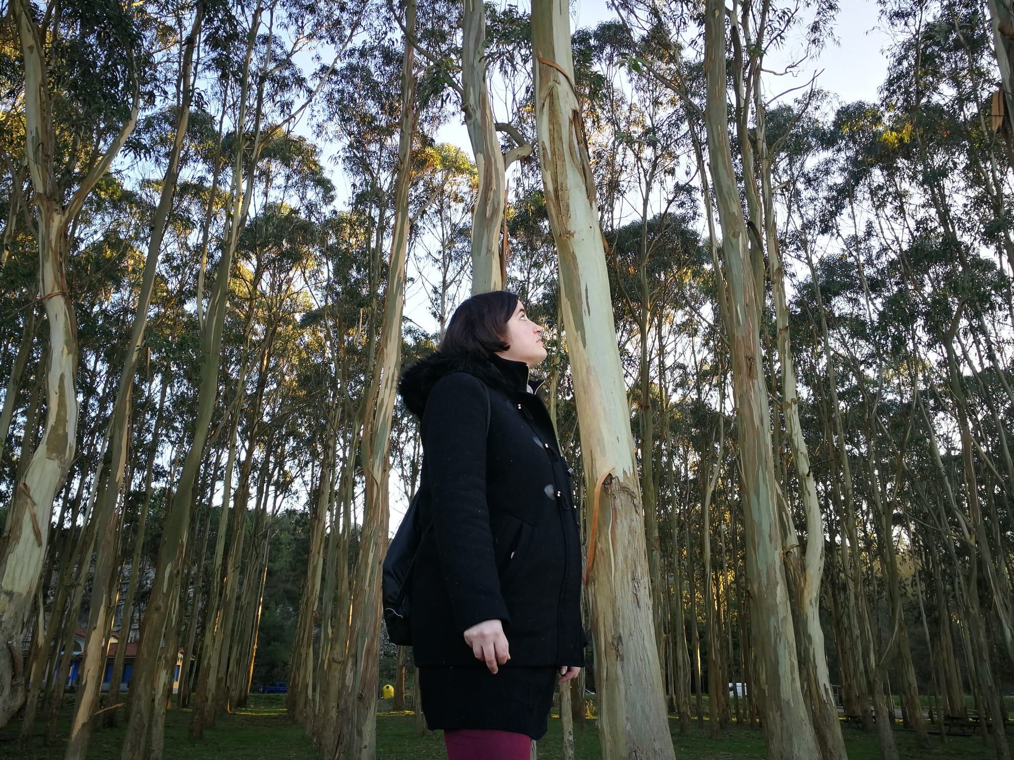 Marina Cibeles, en un bosque asturiano