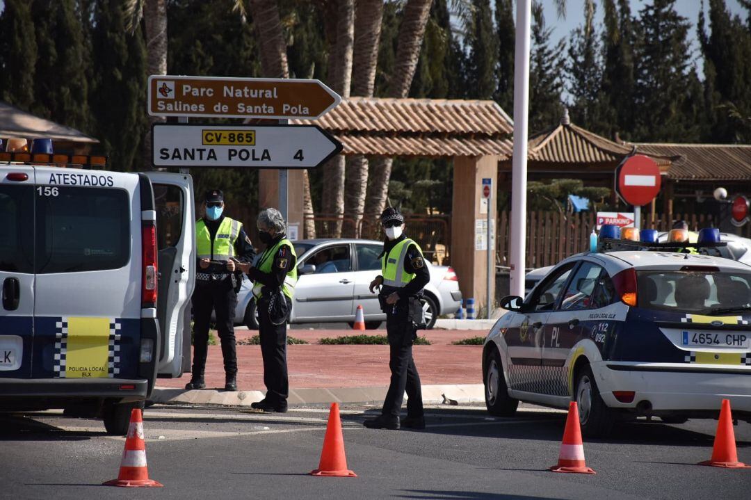 Uno de los controles policiales de este fin de semana
