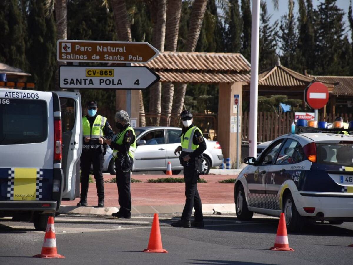 La policía de Elche abre 153 sanciones en el segundo fin de semana de cierre perimetral