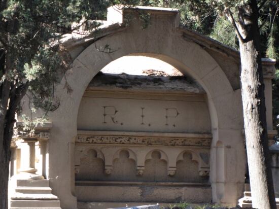 Una imatge del cementiri de Montjuïc, a Barcelona
