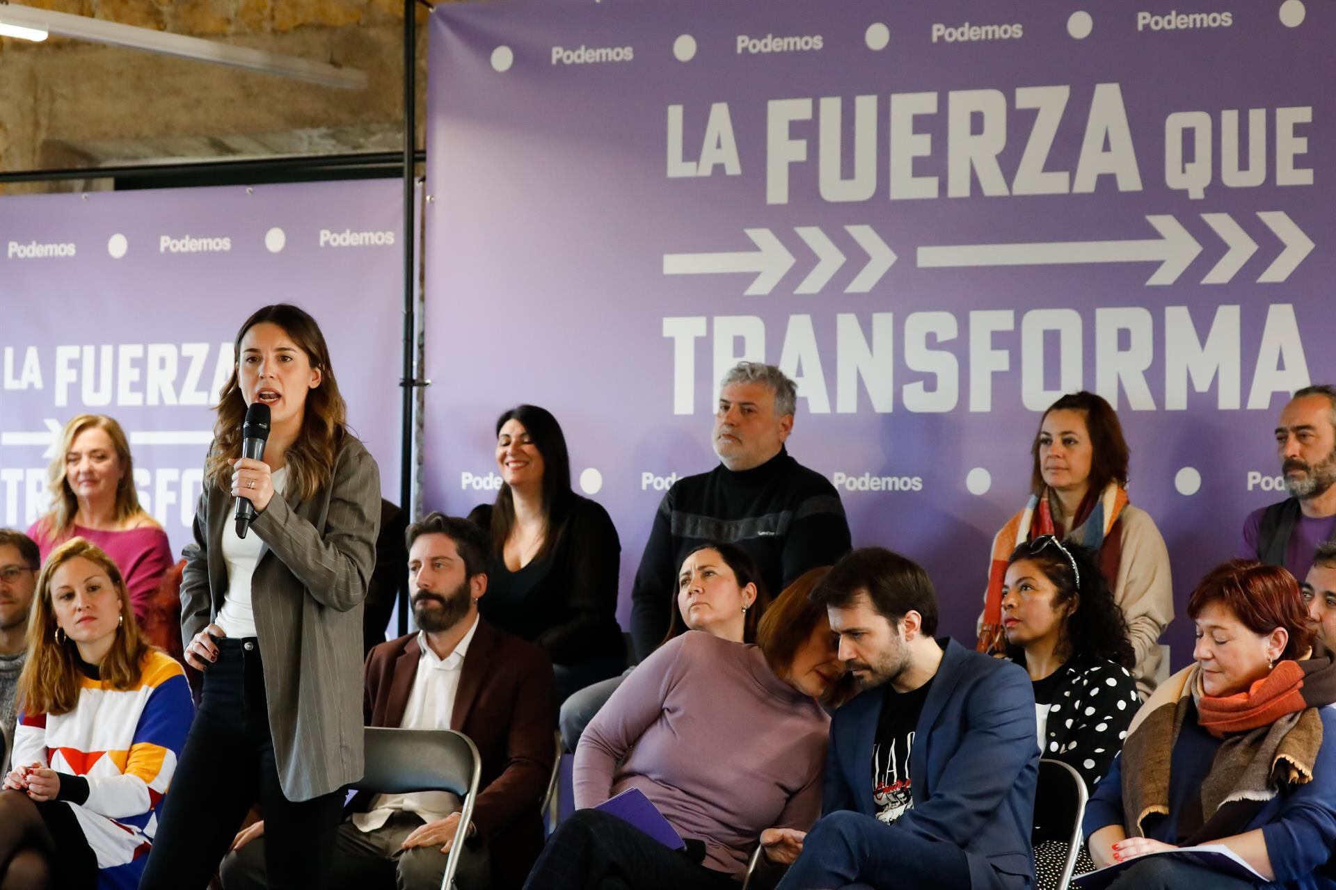 La ministra de Igualdad, Irene Montero, ha intervenido en el acto &#039;La Ruta que transforma&#039;, en Murcia