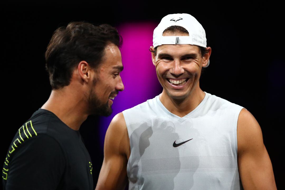 Fognini y Rafa Nadal