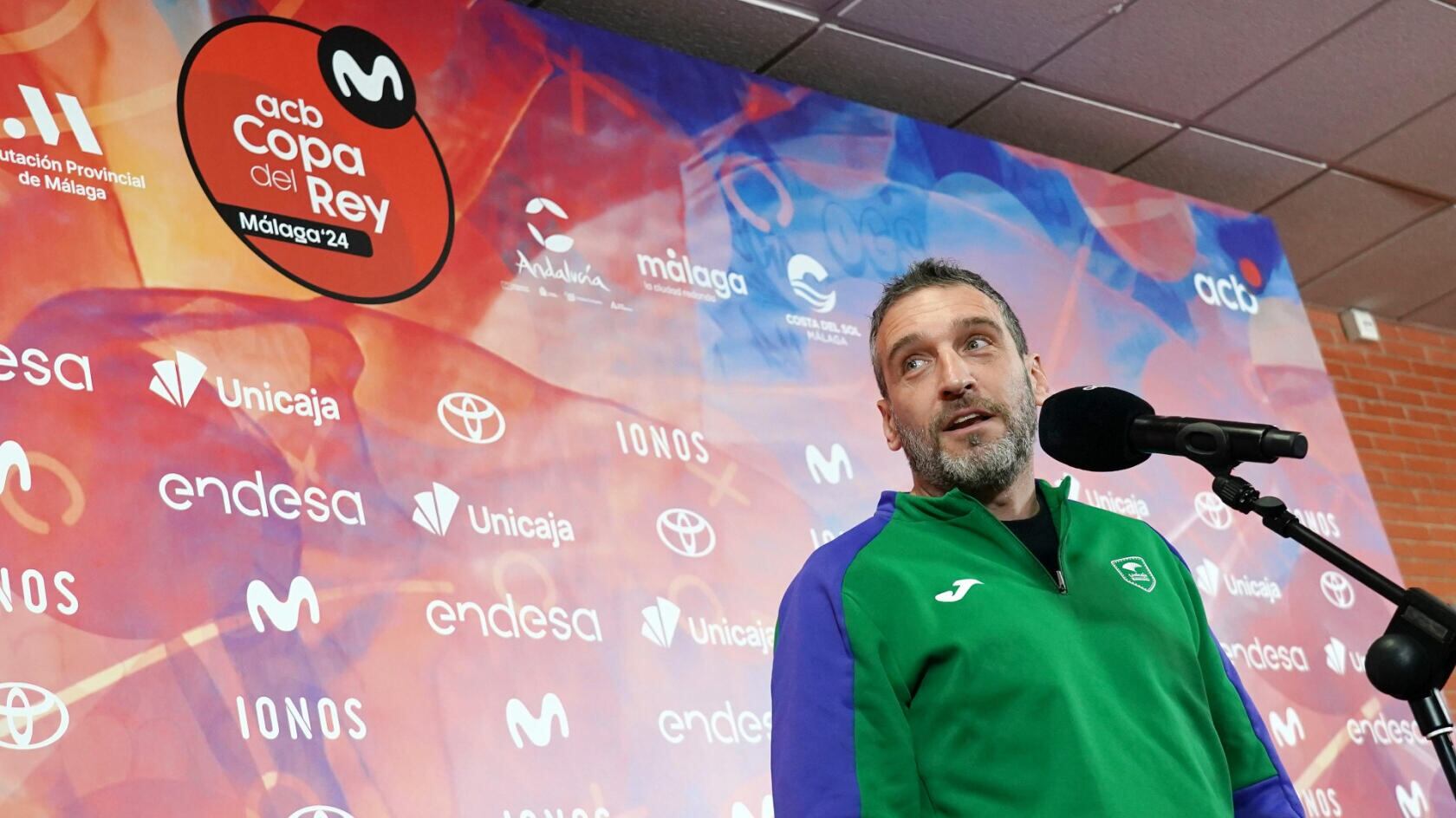 Ibon Navarro, en las entrañas del Martín Carpena, antes de la Copa del Rey