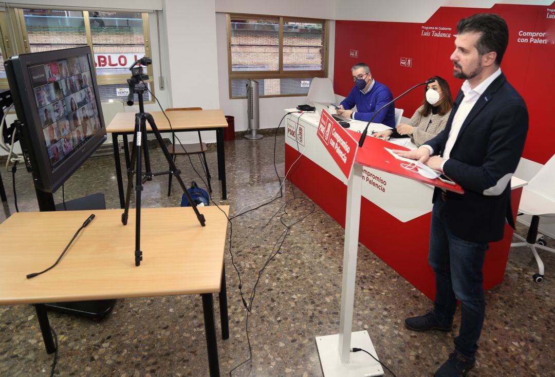 Luis Tudanca en el Comité Provincial del PSOE de Palencia