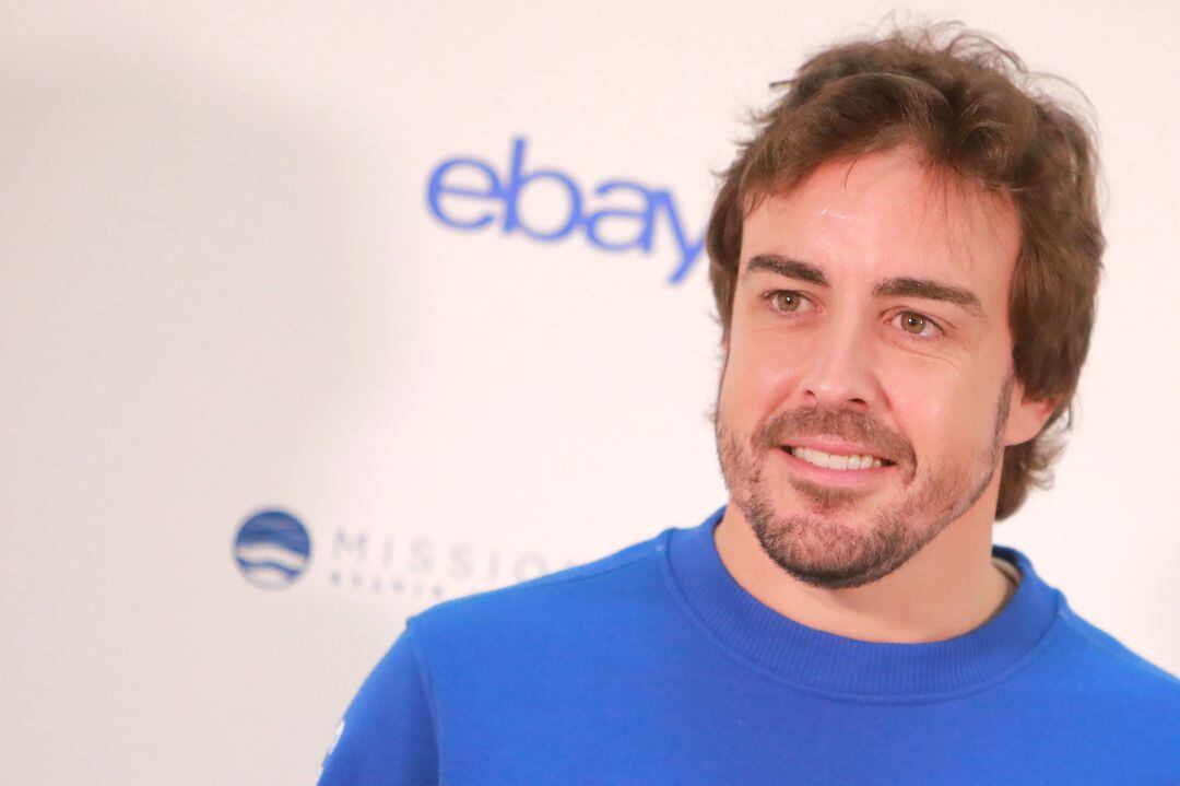 Fernando Alonso, en su último acto público