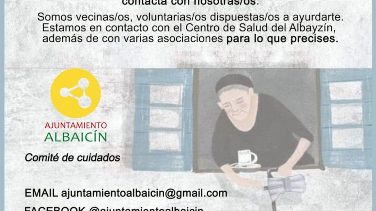 ¿Necesitas ayuda? Aquí, todos los datos de la red de ayuda vecinal en los barrios de Granada