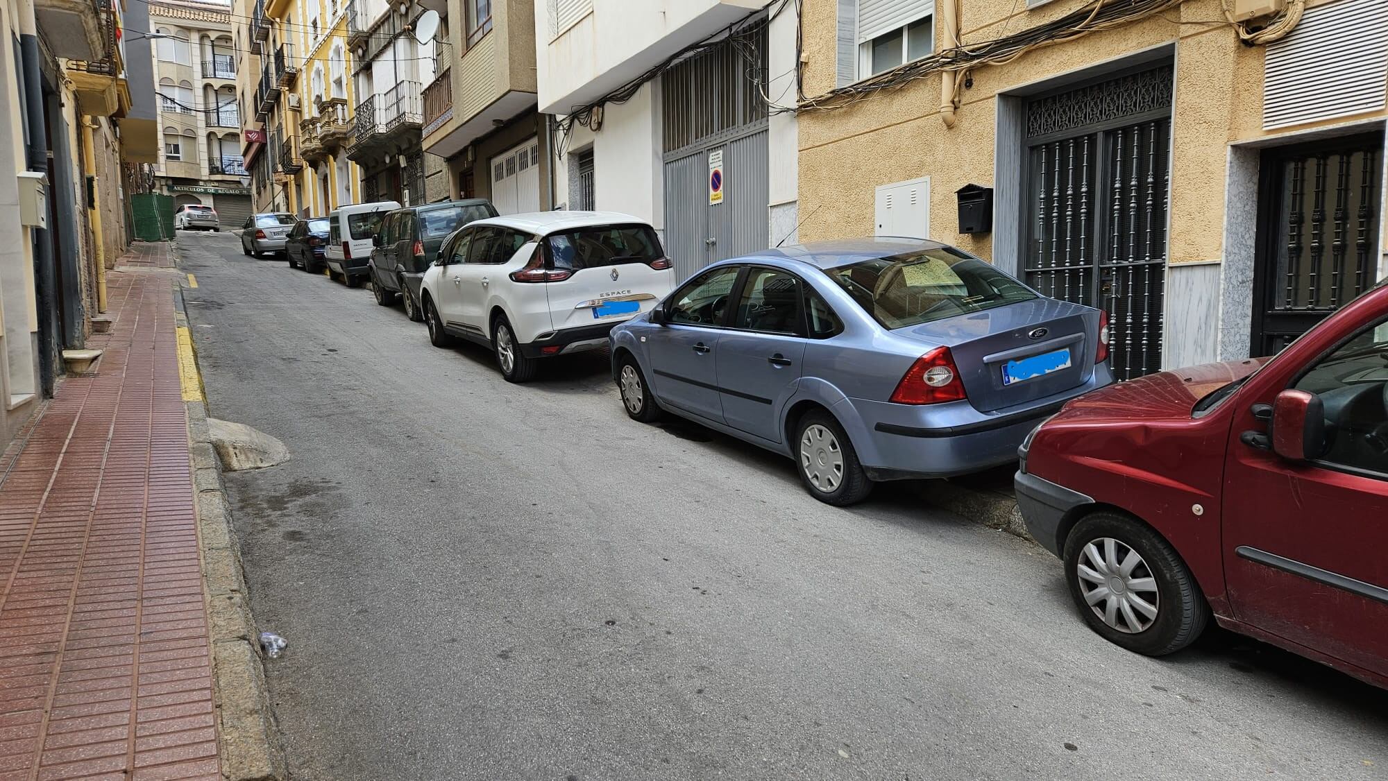 Aparcamientos en la calle Lope de Vega