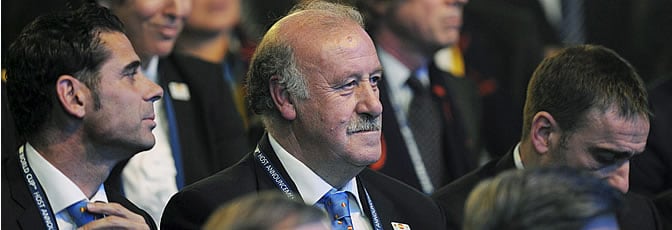 Del Bosque, junto a Hierro en Zúrich