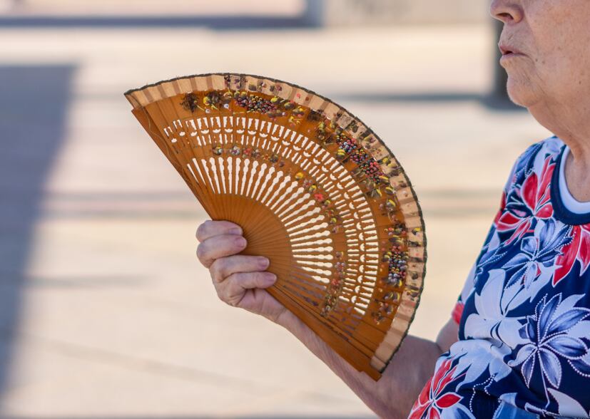 Mujer con abanico