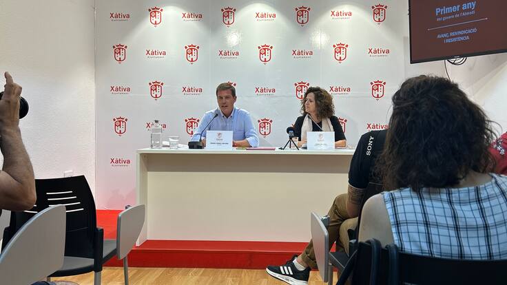 Comparecencia primer año de gobierno municipal en Xàtiva