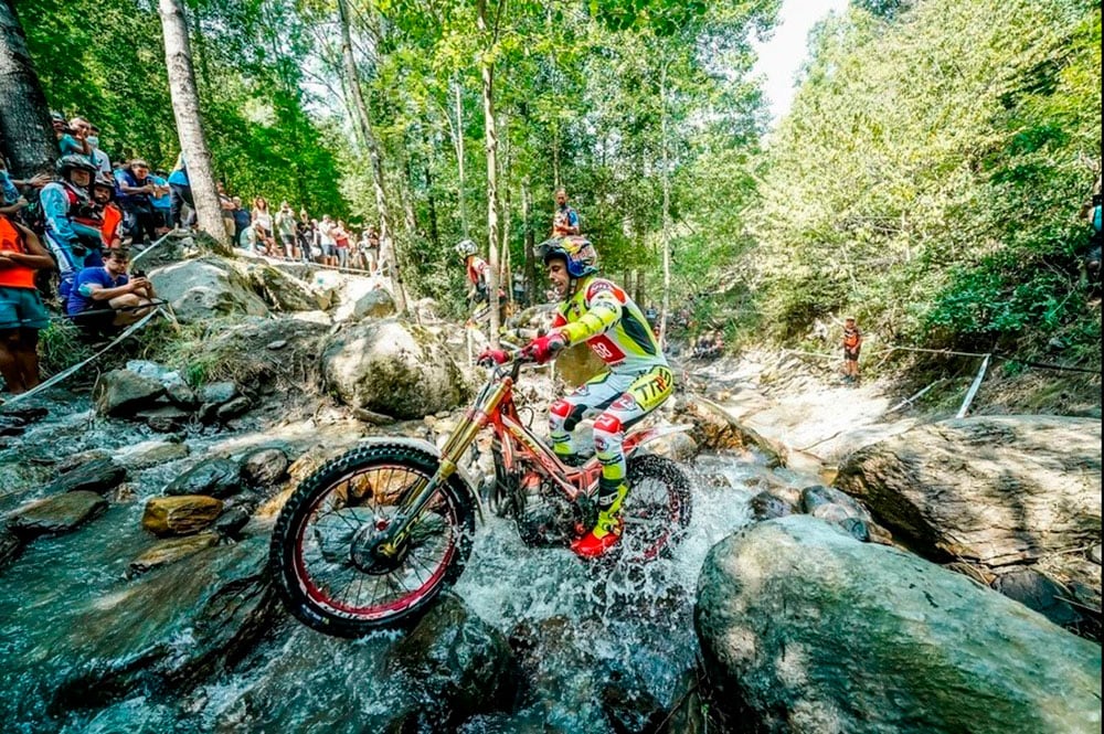 Un participant a la prova del mundial de trial celebrada a Sant Julià l&#039;any passat.