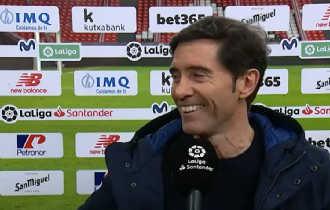 Marcelino García Toral tras el partido.