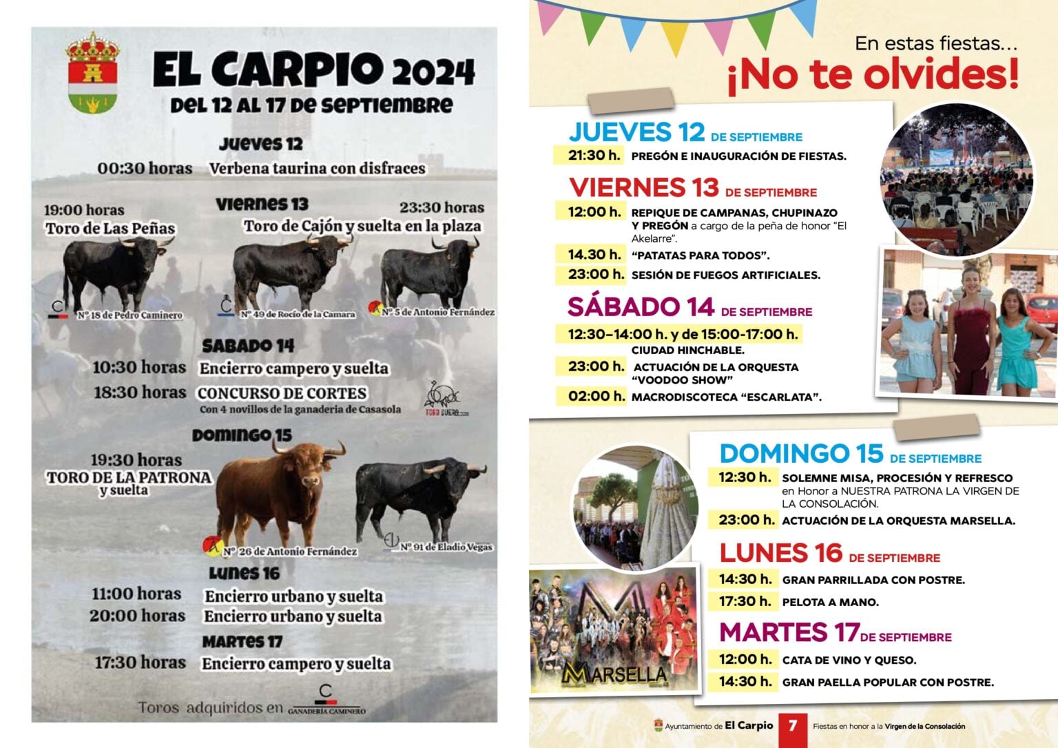 Fiestas en El Carpio hasta el 17 de septiembre