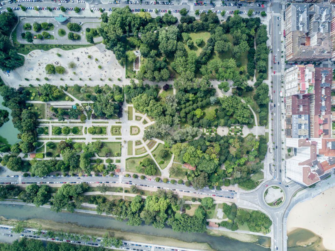 Vista aérea del Parque Isabel La Católica