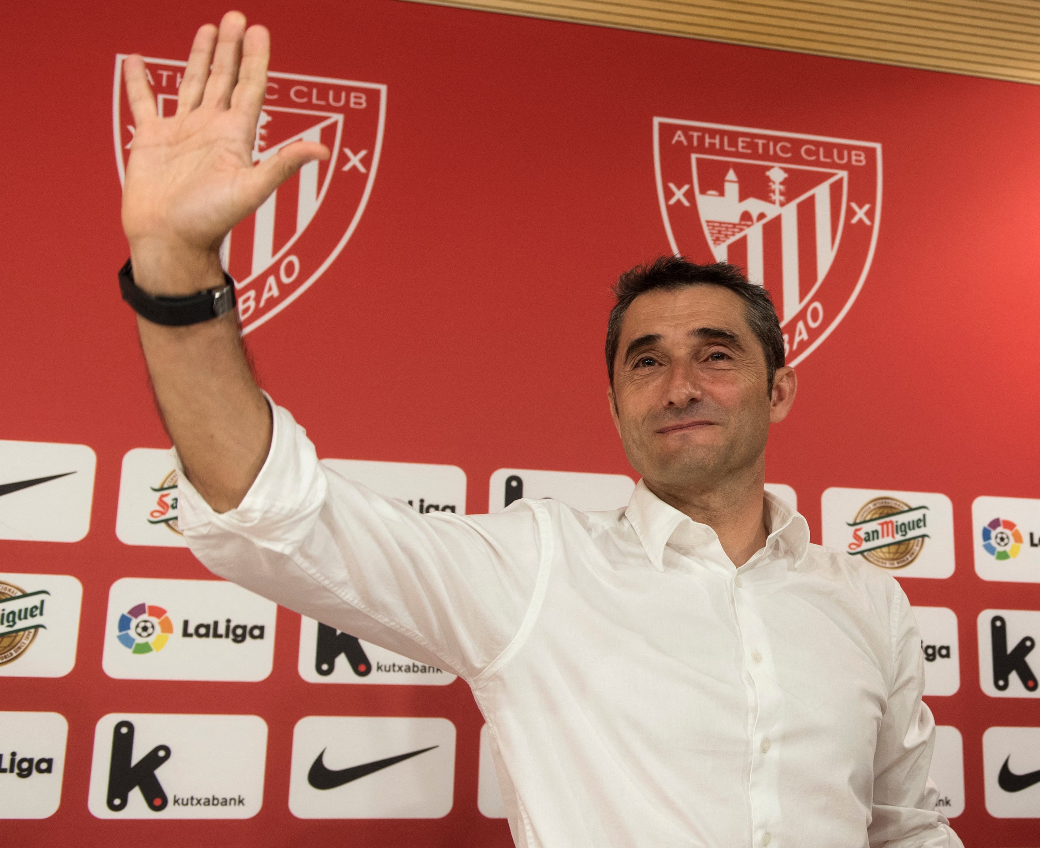 Ernesto Valverde, en su despedida del Athletic.