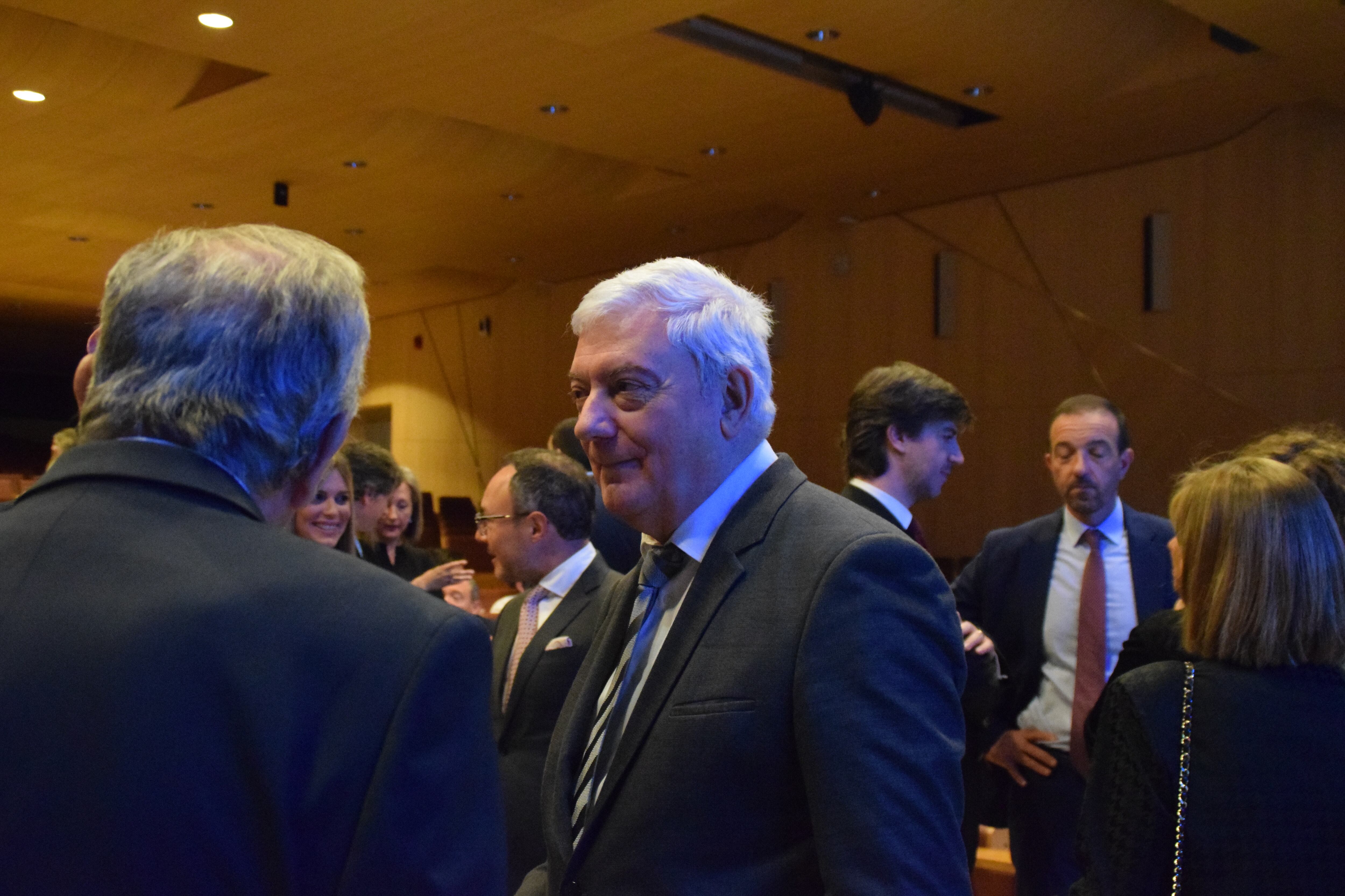 El president de la CEA, Gerard Cadena, durant la gala dels premis anuals de la patronal.