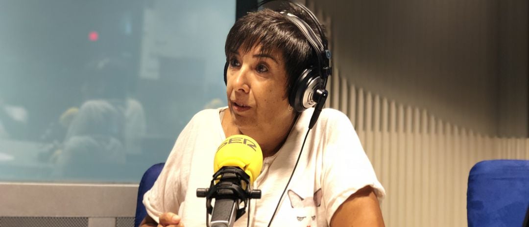 Nieves Concostrina durante la entrevista en A vivir Madrid