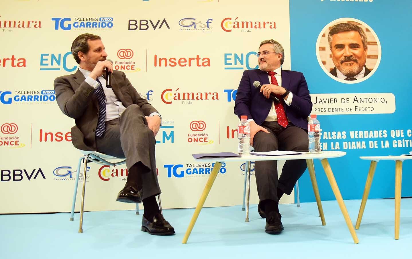 Manuel Madruga, secretario general de FEDETO, y Javier de Antonio, presidente de FEDETO