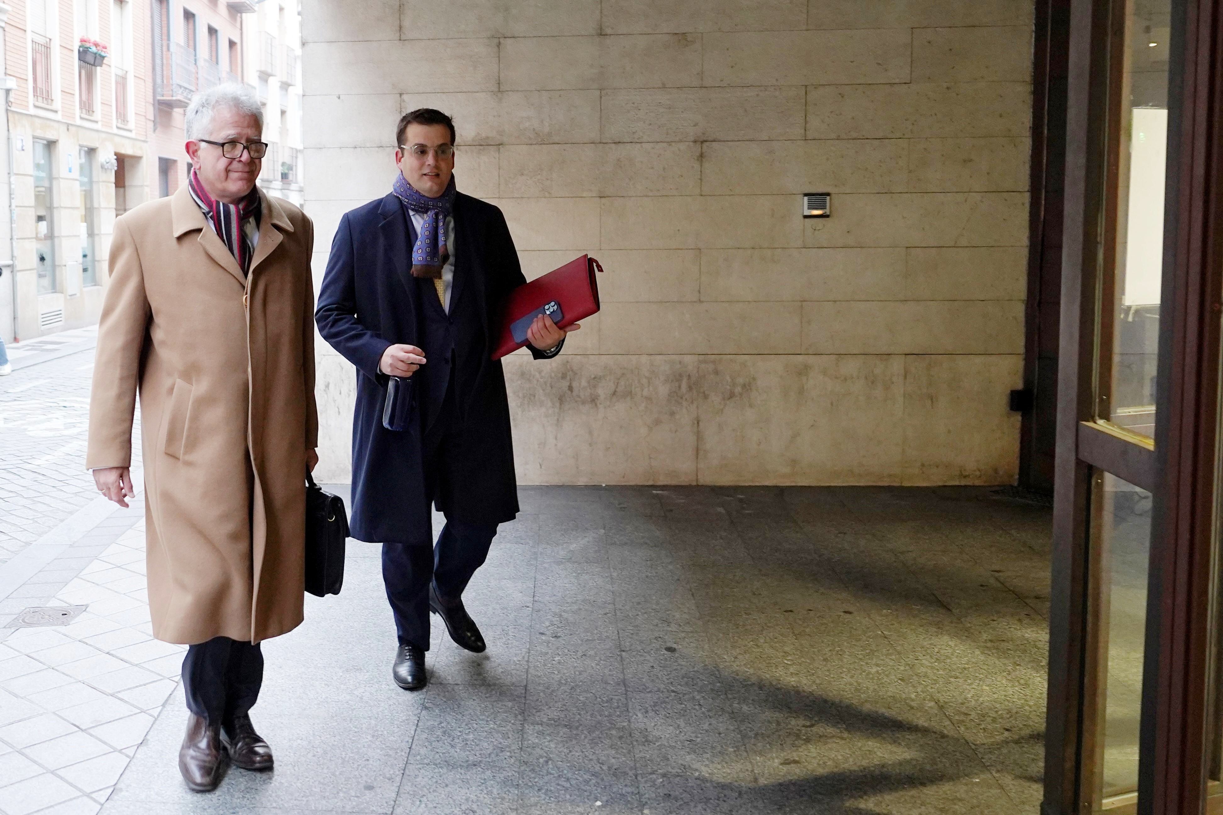 El letrado mayor de las Cortes de Castilla y León Marcos Herrero, a la llegada a los juzgados