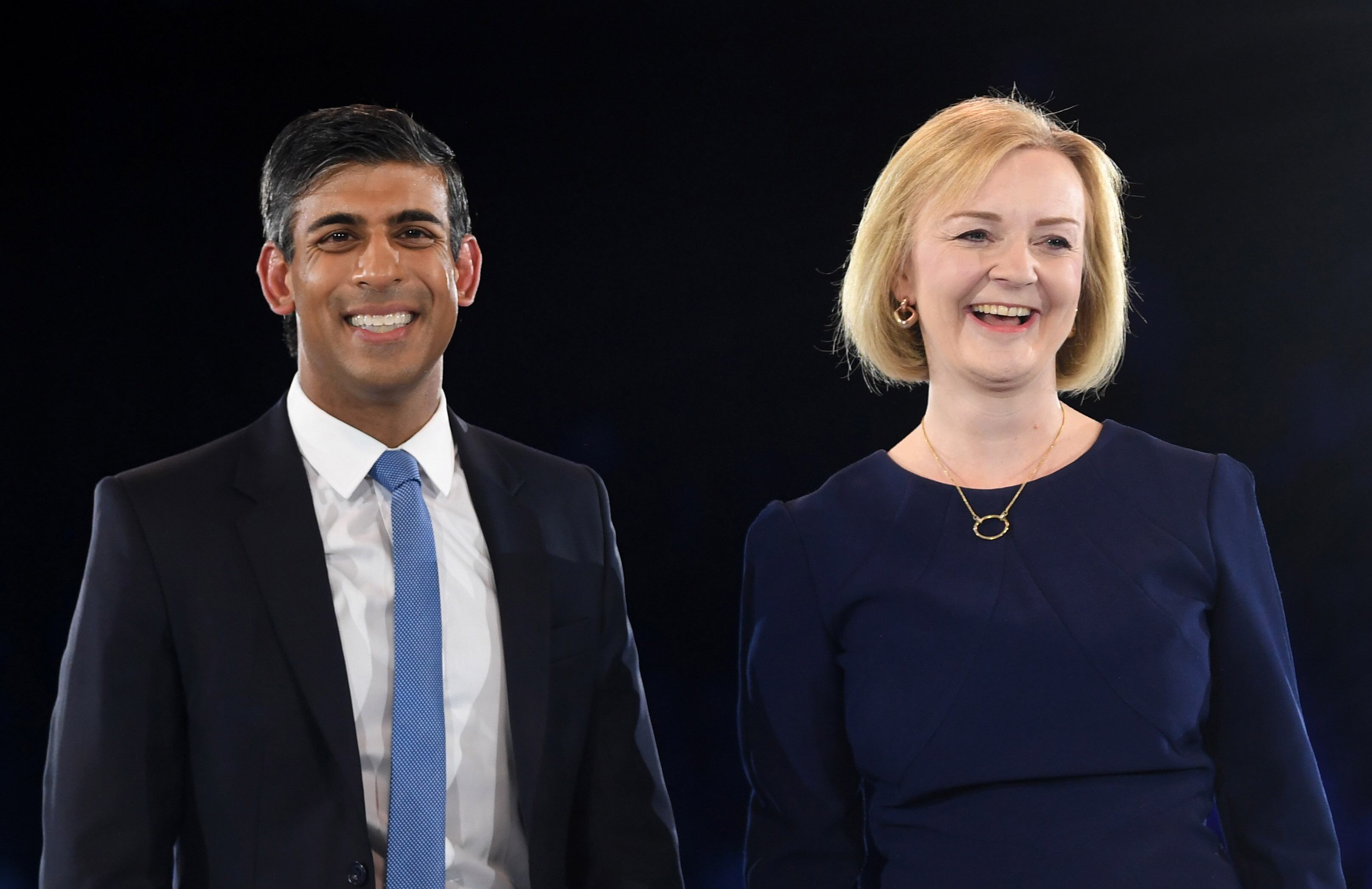 Rishi Sunak y Liz Truss.