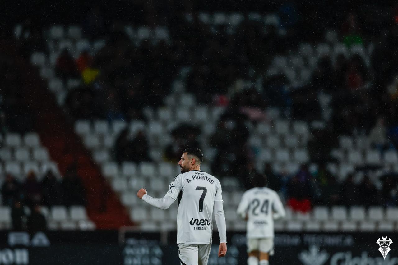 Antonio Puertas, en un partido con el Albacete Balompié / Albacete BP