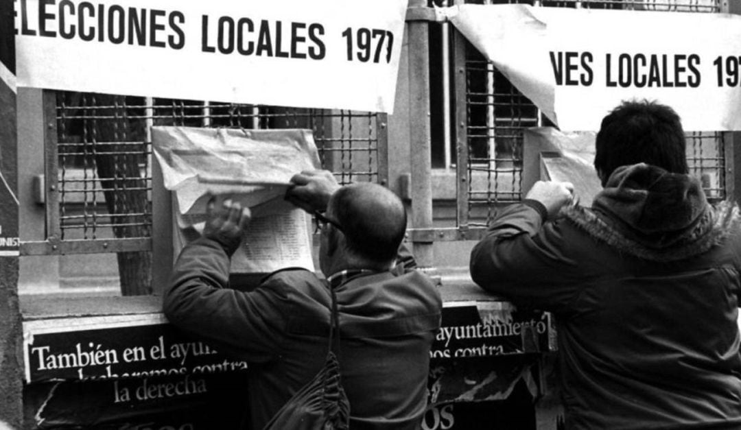 Imagen de archivo de las primeras elecciones municipales en 1979.