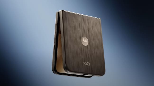 Así es el Motorola con acabado de madera.