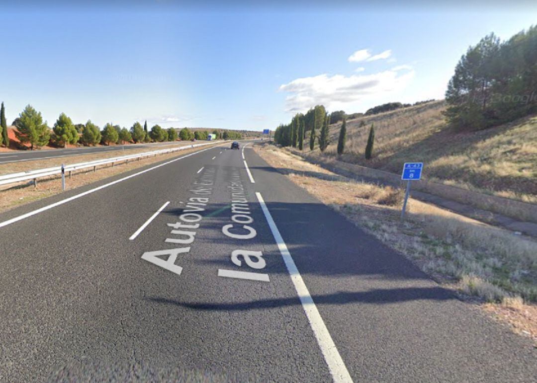 El accidente se ha producido en el km 8 de la A-43, sentido Valencia