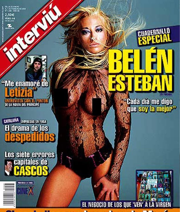 La portada de Belén Esteban en Interviú