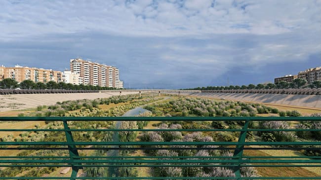 Vista del nuevo cauce del río Turia en una imagen de archivo.