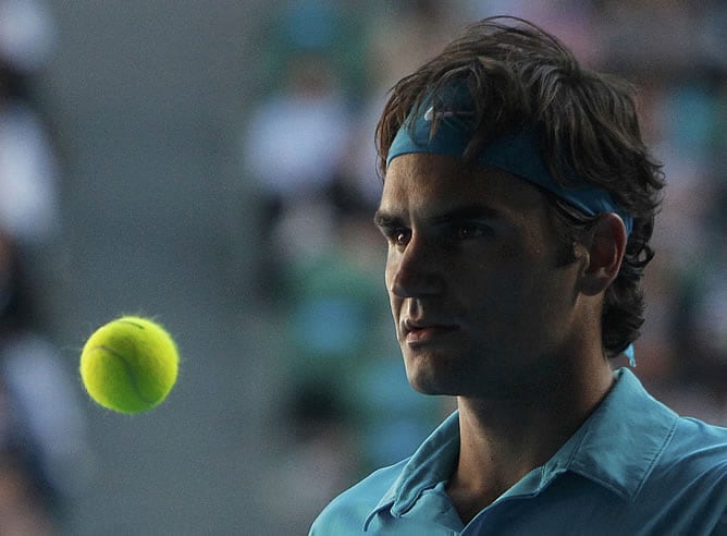 Federer, en el Open de Australia