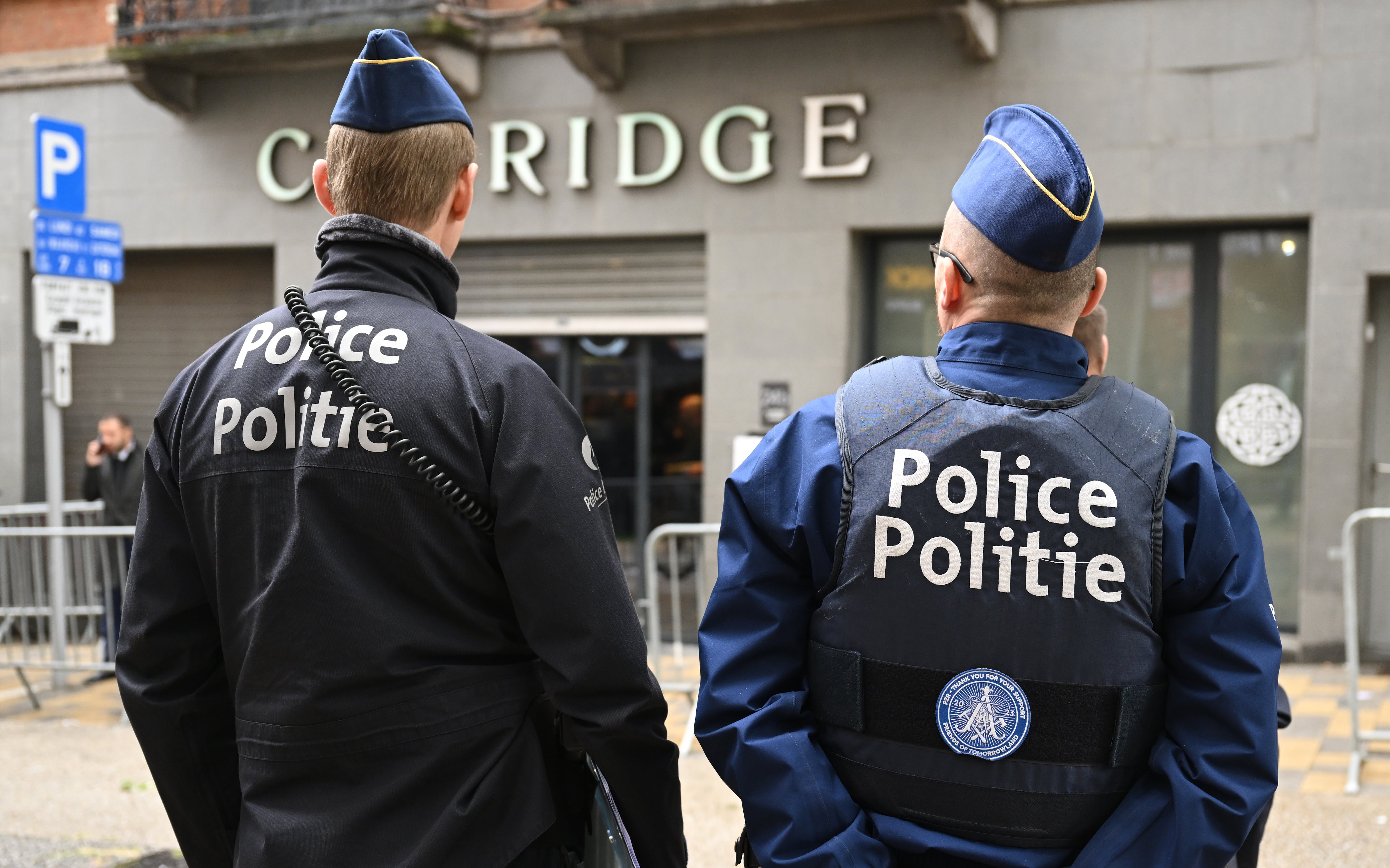 Imagen de archivo de dos policías en Bélgica