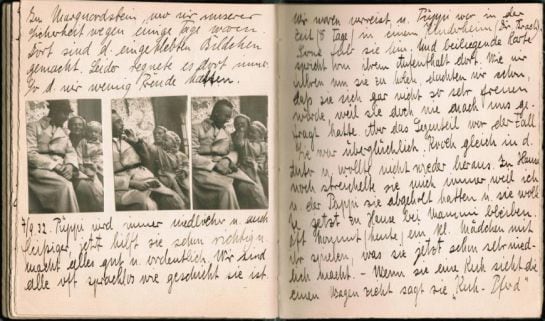 Una de las páginas del diario de Himmler.