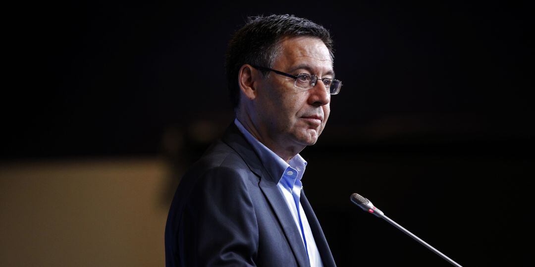 Josep María Bartomeu, durante una comparecencia oficial