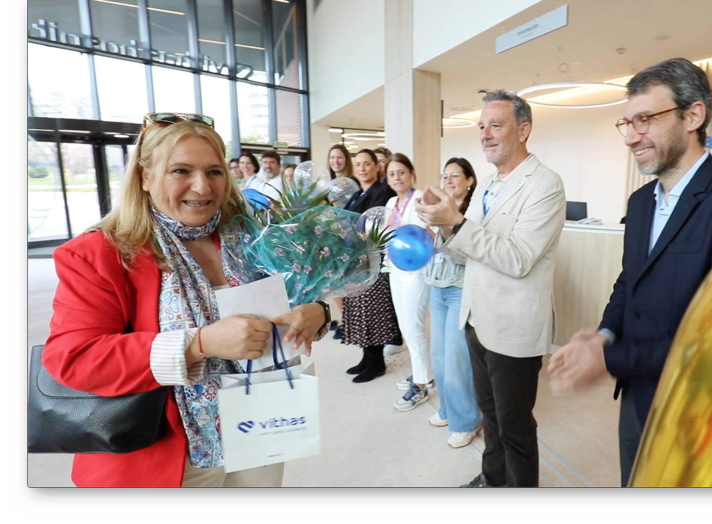 Eva Díaz, primera paciente del Hospital Vithas Valencia Turia