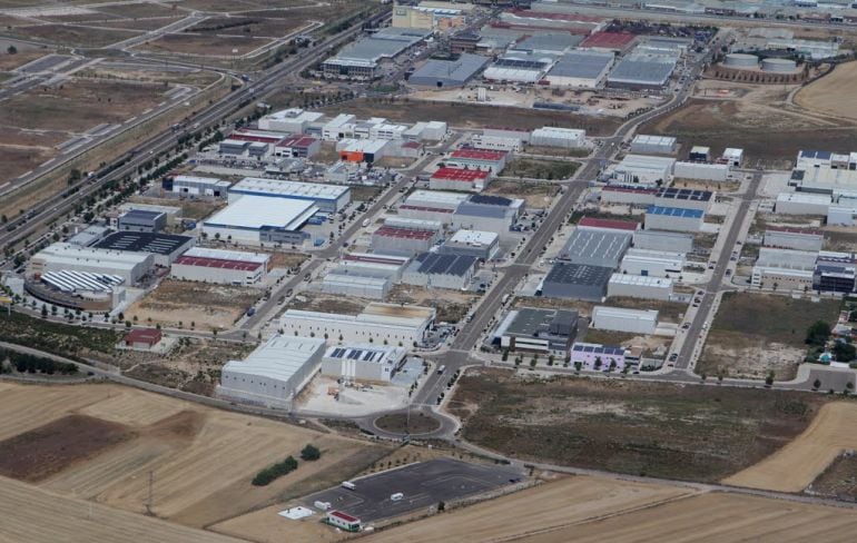 Vista aérea de una de las fases del polígono de San Cristóbal